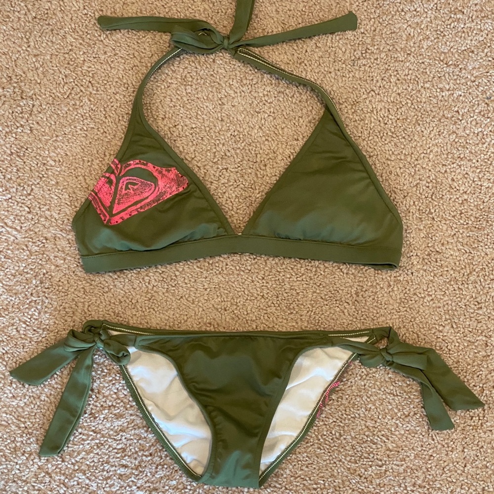 Roxy | Olive Green Bikini